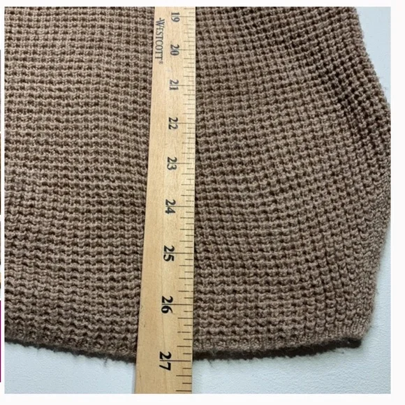 Kersh M Wool rich Blend V-neck Waffle Knit Sweater - Picture 5 of 7